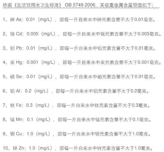 水質(zhì)重金屬檢測